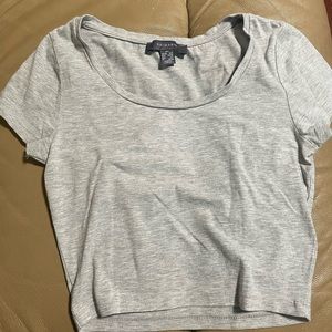 Gray primark cropped top